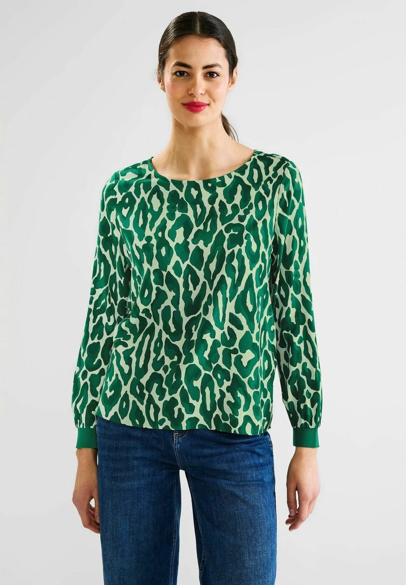 STREET ONE MIT LEO PRINT - Bluse - Grün 6 STREET ONE MIT LEO PRINT - Bluse - Grün – Bild 6