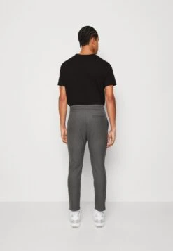 Only & Sons ONSLINUS TAP CROP PANT - Stoffhose - Medium Grey Melange -Günstiges Mode Verkaufsgeschäft 03484d5eea164531ba3fdc9a36154fbb