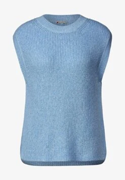 STREET ONE ÄRMELLOSER - Strickpullover - Blau -Günstiges Mode Verkaufsgeschäft 0ae291b05c984fe7962e003d82fad4c6
