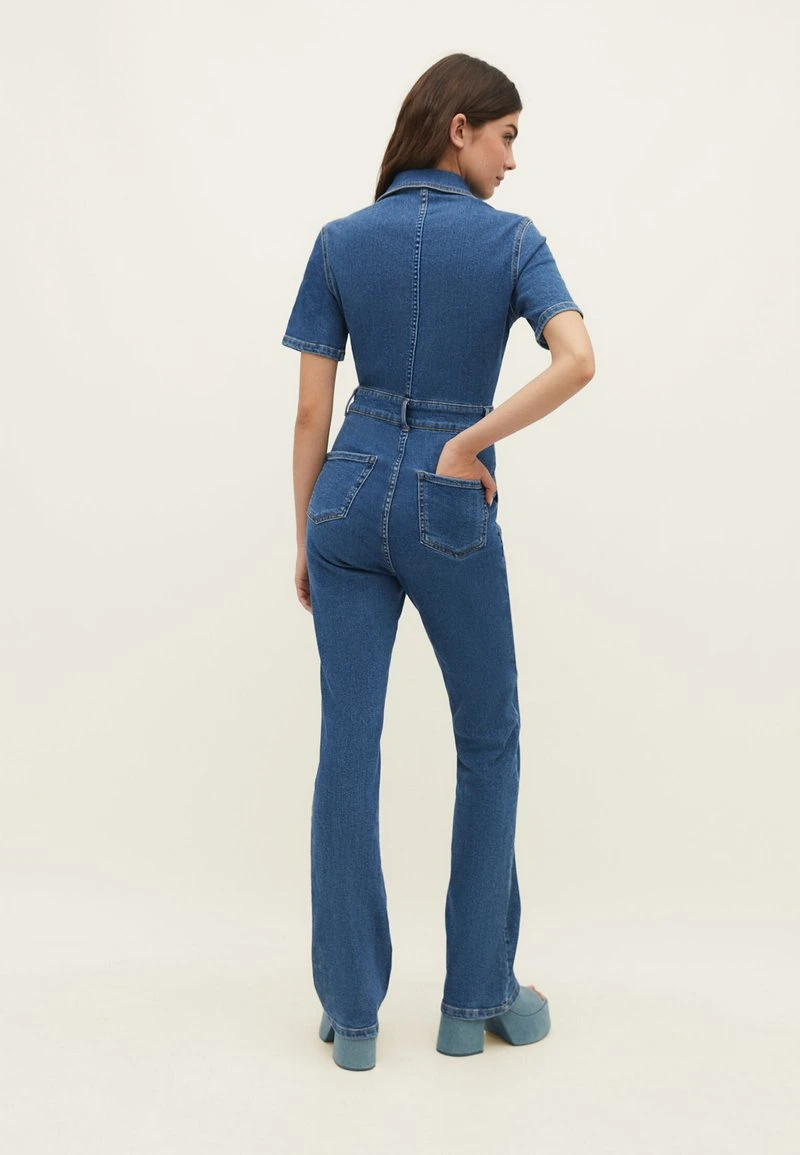 Stradivarius Jumpsuit - Dark Blue Denim 3 Stradivarius Jumpsuit - Dark Blue Denim – Bild 3