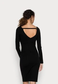 Anna Field OFFENER RÜCKEN BODYCON MINI STRICKKLEID - Etuikleid - Black -Günstiges Mode Verkaufsgeschäft 25fed224e72345b8b83ced82993358f5 1