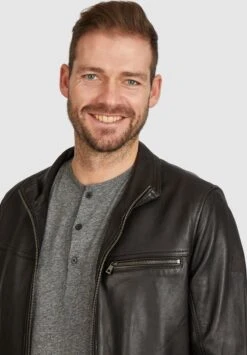 Bugatti LEONARDO - Lederjacke - Schwarz -Günstiges Mode Verkaufsgeschäft 27204f1019dc4eb69c3567884269a9b0