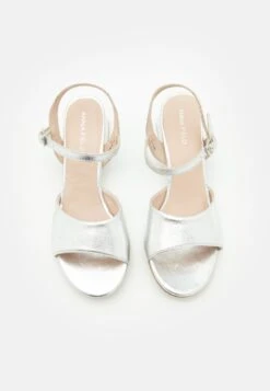 Anna Field LEATHER - Riemensandalette - Silver -Günstiges Mode Verkaufsgeschäft 29394478c1ab4a9dad71a7bfa068ffc3