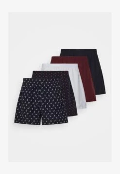 Pier One 5 PACK - Boxershorts - Dark Blue/bordeaux/ Blue -Günstiges Mode Verkaufsgeschäft 3422d9ed8c4f49da9db171652d2bfcfc