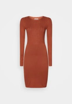 Anna Field CREW AUSSCHNITT RIPP TOP BODYCON MINI STRICKKLEID - Etuikleid - Brown -Günstiges Mode Verkaufsgeschäft 38de2f6e35c644b49d1c8060d1e77df3 1
