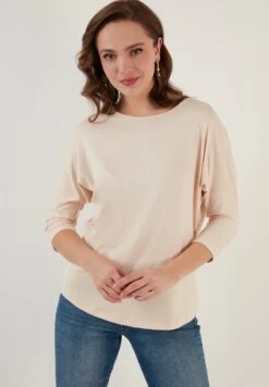 LELA CREW NECK - Langarmshirt - Stone -Günstiges Mode Verkaufsgeschäft 39b0277a7ebf4d6a980ccfb2948e756e