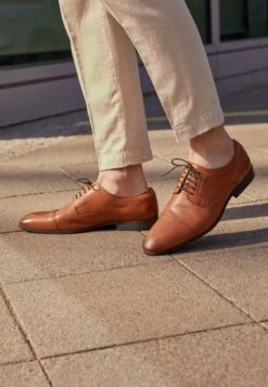 Pier One LEATHER - Business-Schnürer - Cognac -Günstiges Mode Verkaufsgeschäft 45397042968846b6a0ce0bf51f94de33