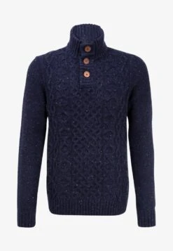 Pier One Strickpullover - Mottled Dark Blue -Günstiges Mode Verkaufsgeschäft 49376ac93c474dac8a45862469298487
