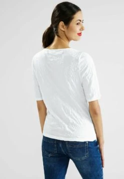 STREET ONE CRASH OPTIK - T-Shirt Basic - Weiß -Günstiges Mode Verkaufsgeschäft 4bb823436c0a4d90a39d41ac9f9076a5