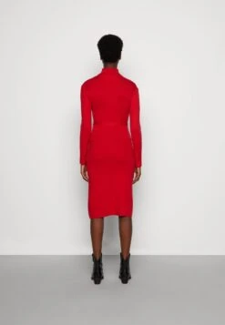 Anna Field ROLLKRAGEN RIPP MINI STRICKKLEID MIT GÜRTEL - Strickkleid - Red -Günstiges Mode Verkaufsgeschäft 4ef1d85f8bbc434eb08163e6609c362a