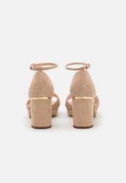 LEATHER - Plateausandalette - Beige -Günstiges Mode Verkaufsgeschäft 52f8e5a494d340bebd9ff3679e6ec16f