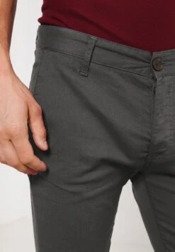 Pier One SLIM FIT CHINO - Chino - Dark Grey -Günstiges Mode Verkaufsgeschäft 57afc5e7d2fb4fccb50811bdf725c68c