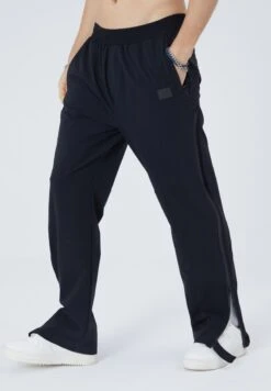 MIT REISSVERSCHLUSS - Jogginghose - Schwarz