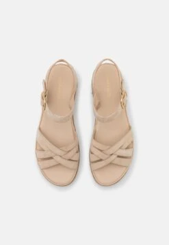 Anna Field LEATHER - Keilsandalette - Beige -Günstiges Mode Verkaufsgeschäft 5e0952d91e154888be76cdfe1f9a1c60