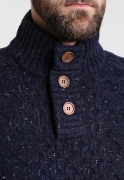 Pier One Strickpullover - Mottled Dark Blue -Günstiges Mode Verkaufsgeschäft 631cbb62508c46569e8feda189914126