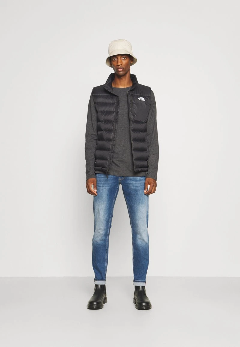 Pier One 2 PACK - Langarmshirt - Dark Grey/black 1 Pier One 2 PACK - Langarmshirt - Dark Grey/black