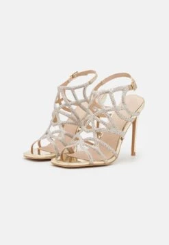 Anna Field LEATHER - High Heel Sandalette - Gold -Günstiges Mode Verkaufsgeschäft 684878368bdd4ca7b43bae05e6542152