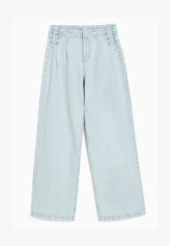 BERSHKA WIDE LEG 90S TIE - Jeans Straight Leg - Light Blue -Günstiges Mode Verkaufsgeschäft 6adc33c874214603865f960e989dd7a5