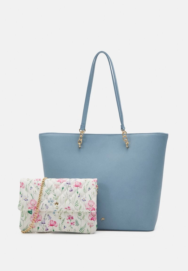 Anna Field SET - Shopping Bag - Blue 1 Anna Field SET - Shopping Bag - Blue