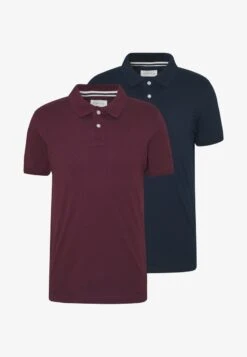 Pier One 2 PACK - Poloshirt - Dark Blue/bordeaux -Günstiges Mode Verkaufsgeschäft 776db89a31b246aa84d9aeff2a53f14d