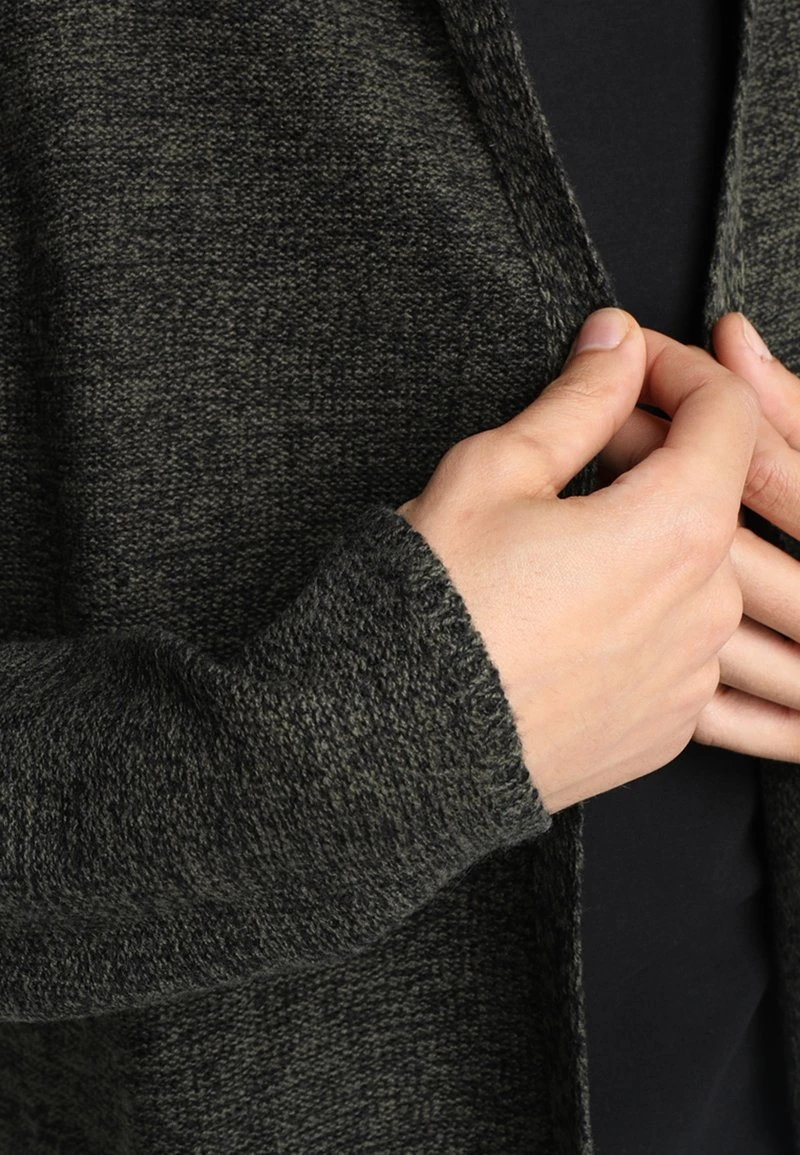 Pier One Strickjacke - Black/olive 5 Pier One Strickjacke - Black/olive – Bild 5