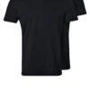 Pier One 2 PACK - T-Shirt Basic - Black