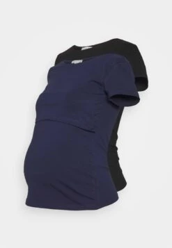 NURSING 2er PACK - Basic T-shirt - T-Shirt Basic - Dark Blue/black -Günstiges Mode Verkaufsgeschäft 7ef339094c6946628b79c9f31d4e5acc