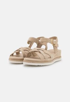 Anna Field LEATHER - Keilsandalette - Beige -Günstiges Mode Verkaufsgeschäft 8297b92a5b25491a8d627a8800e3ab2b