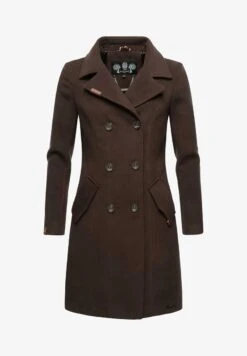 Marikoo NANAKOO - Klassischer Mantel - Black -Günstiges Mode Verkaufsgeschäft 84fb733158dc4ea8a0139e51843cec8d