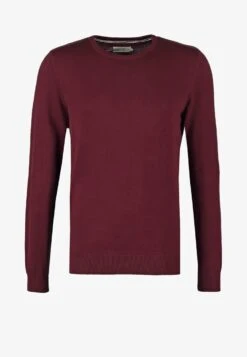 Pier One BASIC CREWNECK - Strickpullover - Bordeaux -Günstiges Mode Verkaufsgeschäft 85d6d8a383134993bde44fb81e406306