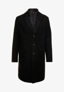 Pier One Klassischer Mantel - Black -Günstiges Mode Verkaufsgeschäft 89beb77879e74642a3f46a6222d3711f