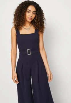 Wal G ASH BELT - Jumpsuit - Navy Blue -Günstiges Mode Verkaufsgeschäft 8cac70c45ec6416eb6880dc39f634aa4