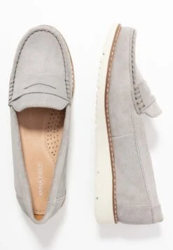 Anna Field COMFORT LEATHER - Slipper - Grey -Günstiges Mode Verkaufsgeschäft 91c037ae0fd845eb95c65013e2cb4387
