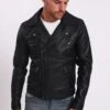 LE TEMPS DES CERISES LAMBERT - Lederjacke - Black