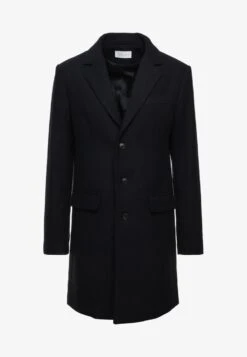 Pier One Klassischer Mantel - Dark Blue -Günstiges Mode Verkaufsgeschäft 96cbc5d7d0be48638eb63ddeede19e49