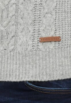 Pier One Strickpullover - Mottled Grey -Günstiges Mode Verkaufsgeschäft 98e400a2e6784522b8ea9f8eb6bf3691