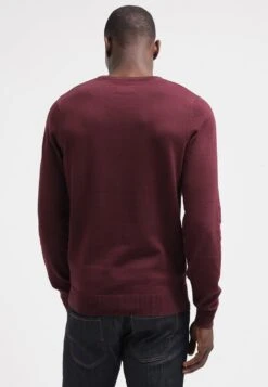 Pier One BASIC CREWNECK - Strickpullover - Bordeaux -Günstiges Mode Verkaufsgeschäft aaf245cbddbb47c589ef82b506fadeca
