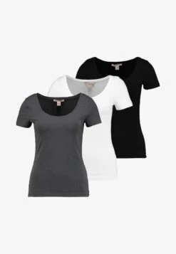 Anna Field 3 PACK - T-Shirt Basic - White/black/dark Grey -Günstiges Mode Verkaufsgeschäft bb08976caaf640e78f849b1b6087903f