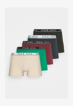 Pier One 5 PACK - Panties - Beige/green/bordeaux -Günstiges Mode Verkaufsgeschäft bc7bad60932445cabd41ffd20695bb0b