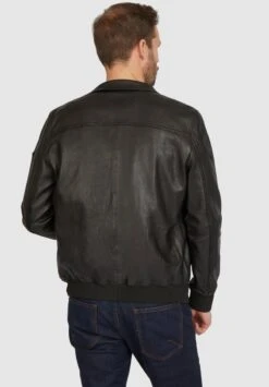 Bugatti LEONARDO - Lederjacke - Schwarz -Günstiges Mode Verkaufsgeschäft c01e348df03f48c9a0dca42c9d95962f