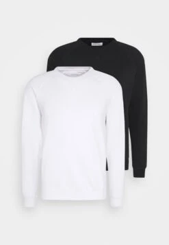 Pier One 2 PACK - Sweatshirt - White/black -Günstiges Mode Verkaufsgeschäft c8d8ecb087614e1d86ddf5a1041c7c53