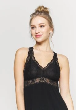 Anna Field ANNA VISCOSE DRESS - Nachthemd - Black -Günstiges Mode Verkaufsgeschäft cc53c87e9ae54322bf91806641c1165f