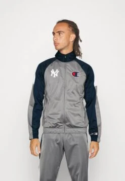 Champion NEW YORK YANKEES TRACKSUIT - Trainingsanzug - Grey/dark Blue -Günstiges Mode Verkaufsgeschäft cd9bf984cf0140348c03213a53b70006