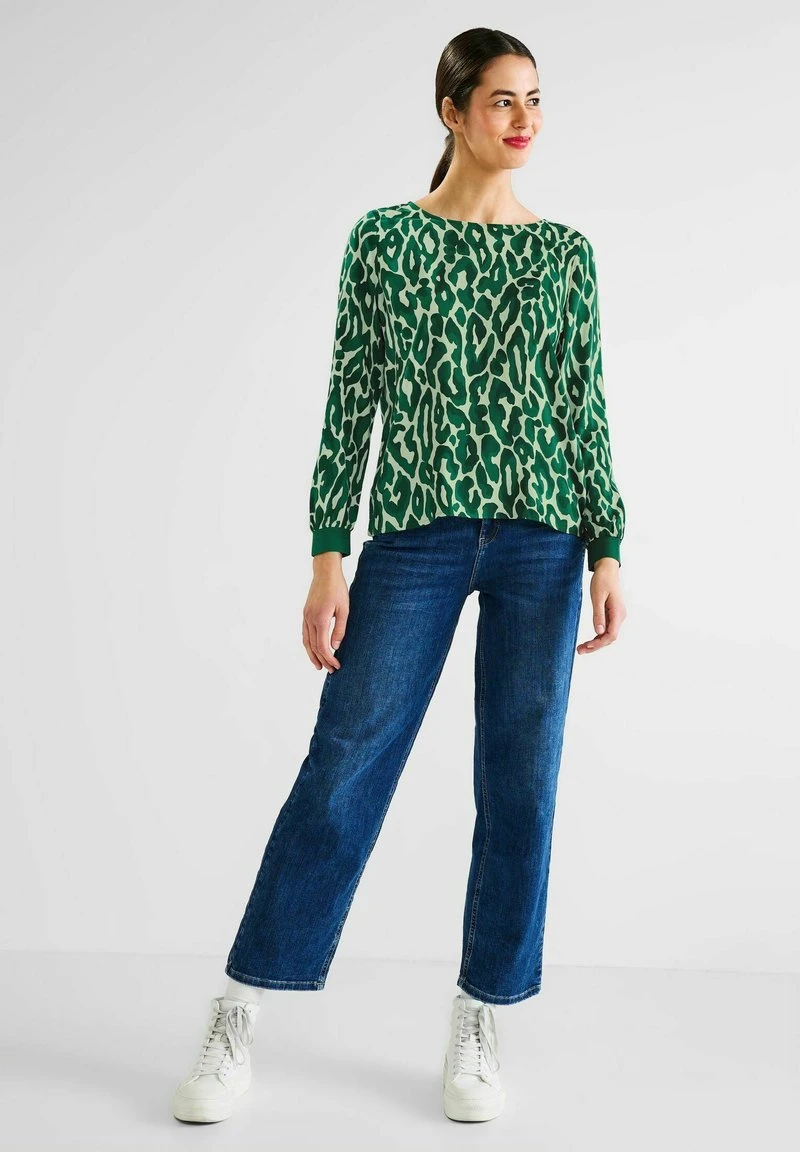 STREET ONE MIT LEO PRINT - Bluse - Grün 2 STREET ONE MIT LEO PRINT - Bluse - Grün – Bild 2