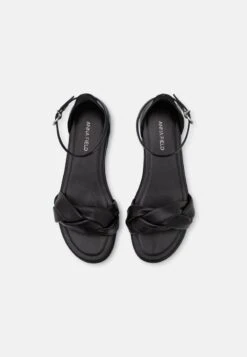 LEATHER - Riemensandalette - Black -Günstiges Mode Verkaufsgeschäft d5dae6fe44eb4451a6fc8381e9679cc1