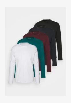 Pier One 5 PACK - Langarmshirt - White/dark Blue/black -Günstiges Mode Verkaufsgeschäft d83220e9e54d43fcb8998bbd6af96e96