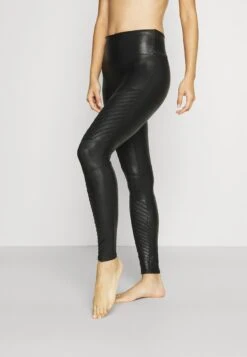 Spanx FAUX LEATHER MOTO LEGGINGS - Leggings - Strümpfe - Black -Günstiges Mode Verkaufsgeschäft e851d084b2494598ac369956731b244f 1