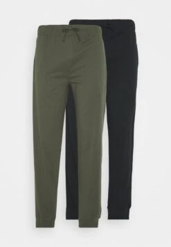 Pier One 2 PACK - Nachtwäsche Hose - Black/khaki -Günstiges Mode Verkaufsgeschäft fceacdbd6c9c4aa79c27f8b710c32922