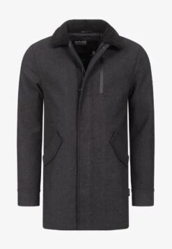 Indicode Jeans FALMO - Kurzmantel - Mini Herringbone Black -Günstiges Mode Verkaufsgeschäft fe384659517d402da71935a7b4e5e6e9