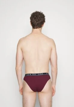 Pier One BRANDED WAISTBAND BRIEFS 3 PACK - Slip - Dark Blue /green/bordeaux -Günstiges Mode Verkaufsgeschäft ff57f99c0ab74e1faa96619054df022c